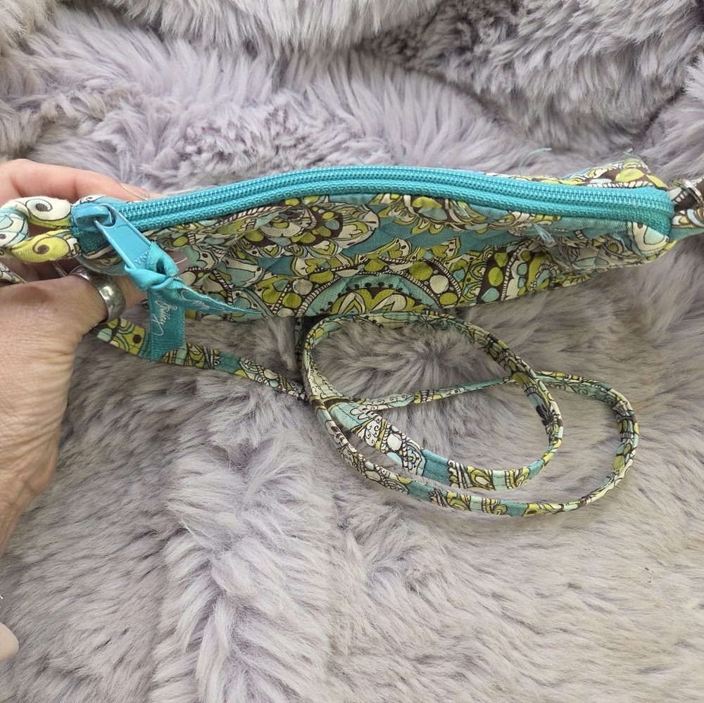 Vera Bradley Peacock Garden Crossbody Teal - Picture 4 of 9